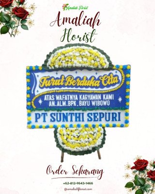 Papan Bunga Duka di Rawajati
