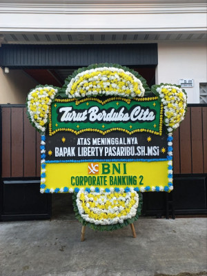 Papan Bunga Duka di Rawajati