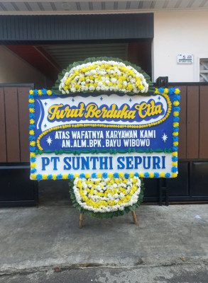 Papan Bunga Duka di Rawajati