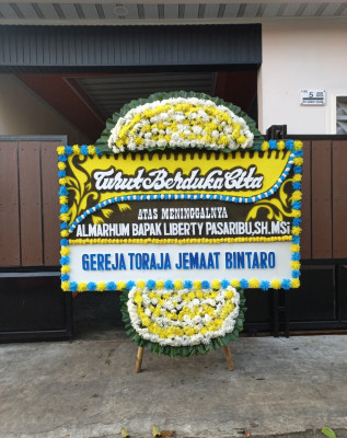 Papan Bunga Duka di Rawajati