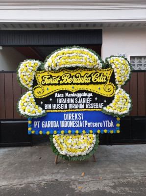 Papan Bunga Duka di Rawajati