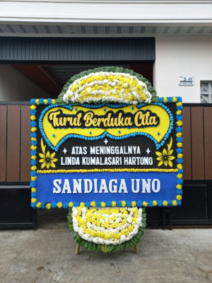 Papan Bunga Duka di Rawajati